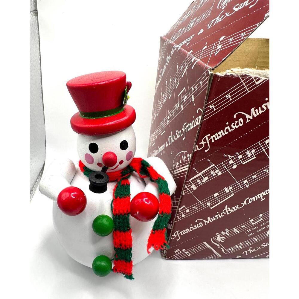 San Francisco Music Box Co Frosty The Snowman ROTATING‎ Music Box, Original Box